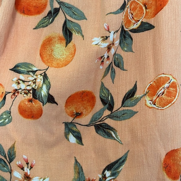NWOT LOFT orange print top - Picture 2 of 4